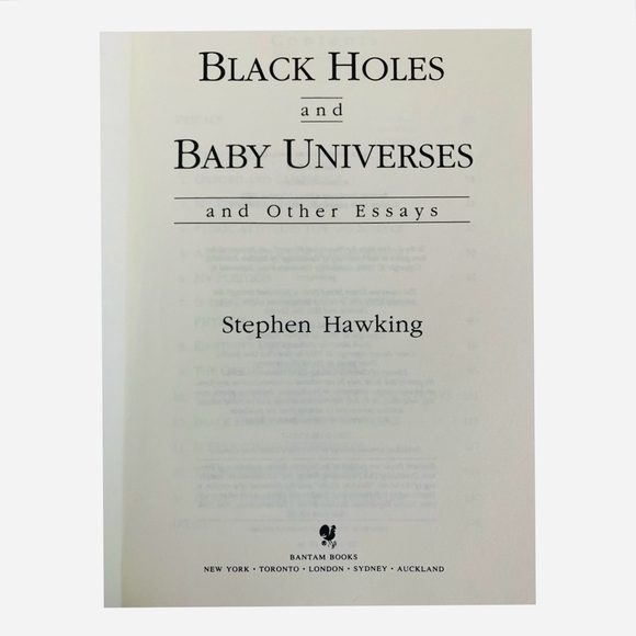 Stephen Hawking Black Holes and Baby Universes Essays 1993 - Picture 3 of 3